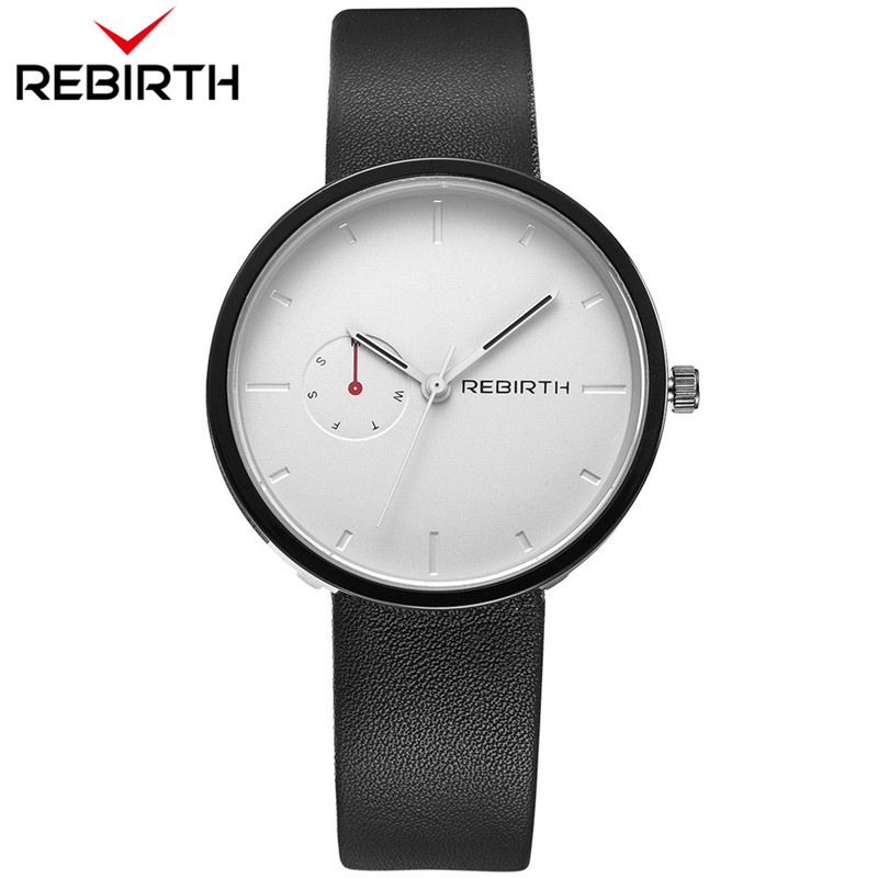 Best Luxury Quartz Watch - Rebirth-Montre-bracelet à quartz avec bracelet en