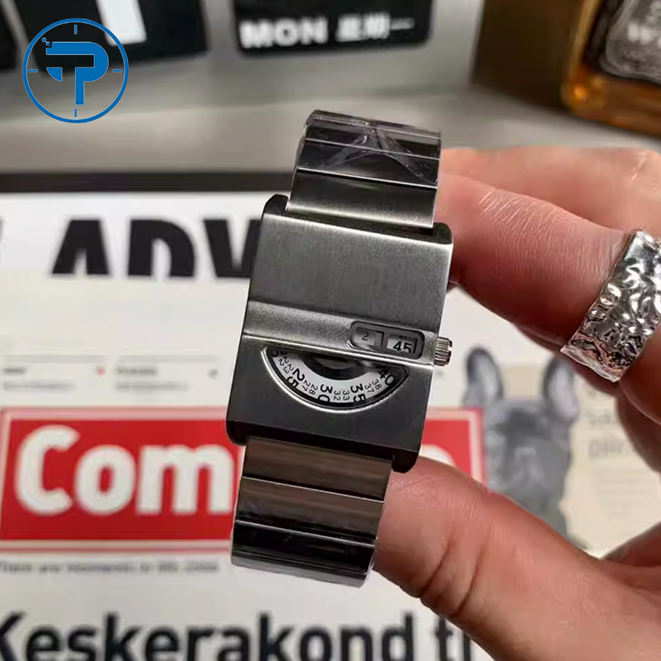 Best Luxury Quartz Watch - Montres-bracelets pour hommes, montre carrée, bracelet