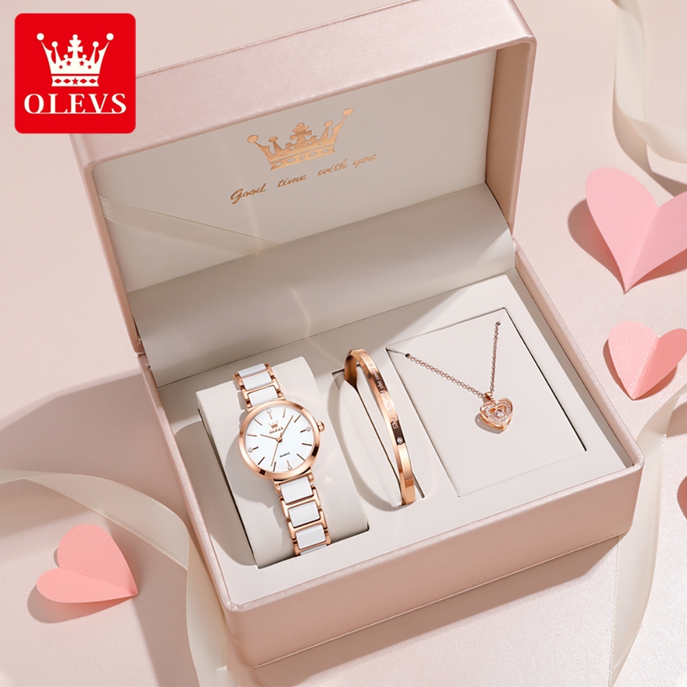 Luxury Watch Lady - OLEVS femmes montre 5877 luxe élégant