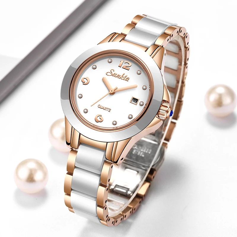 Luxury Watch Lady - Sunkta mode Quartz pour Femme Montre