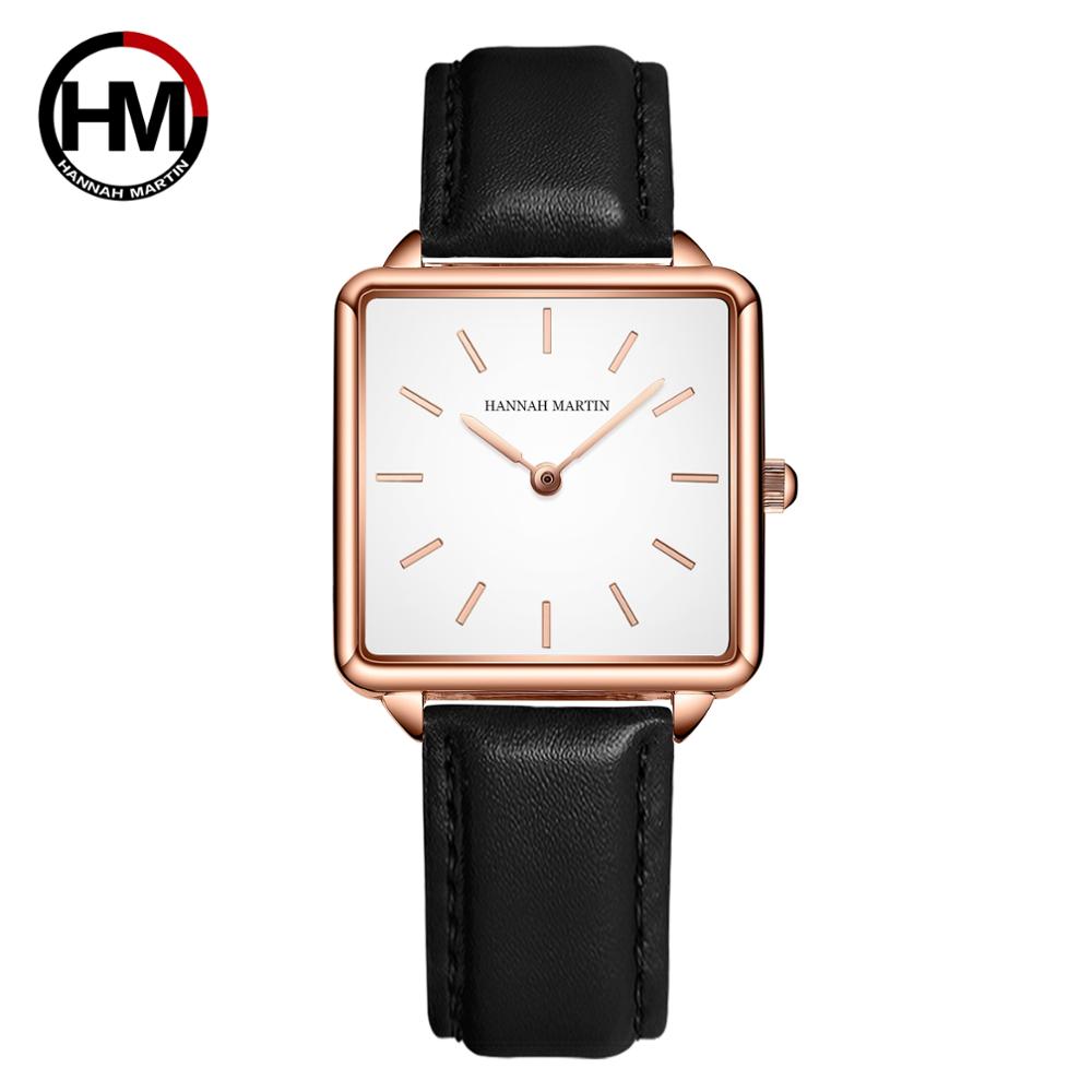 Luxury Watch Japanese - Bracelet en cuir véritable Japon Quartz