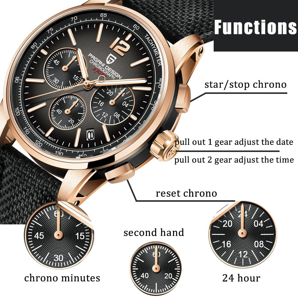 Best Luxury Quartz Watch - PAGANI DESIGN nouvelle montre pour hommes