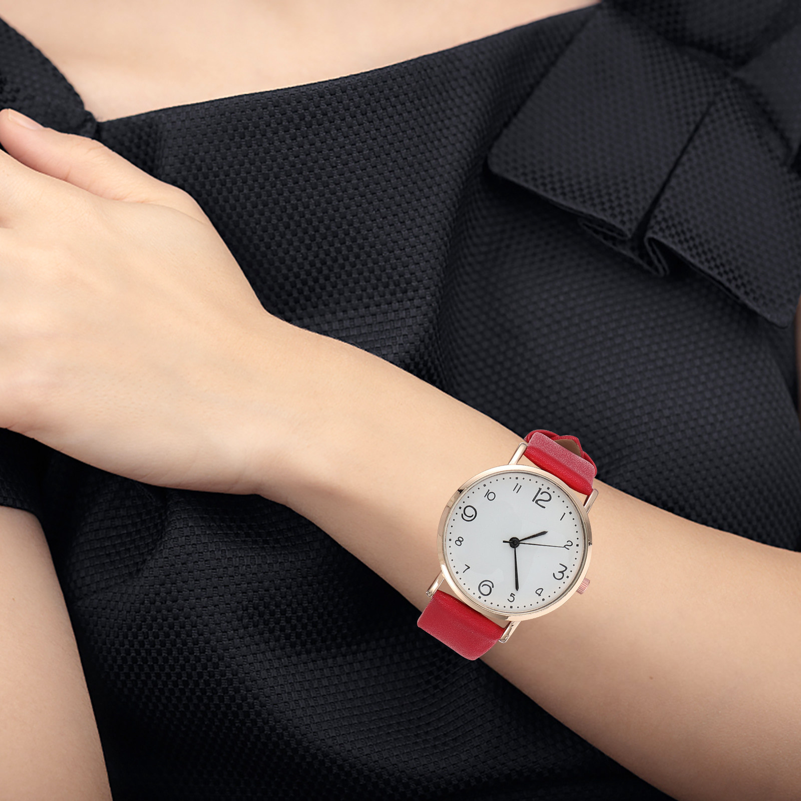 Luxury Watch White - Montre-bracelet à bracelet pour femmes élégante