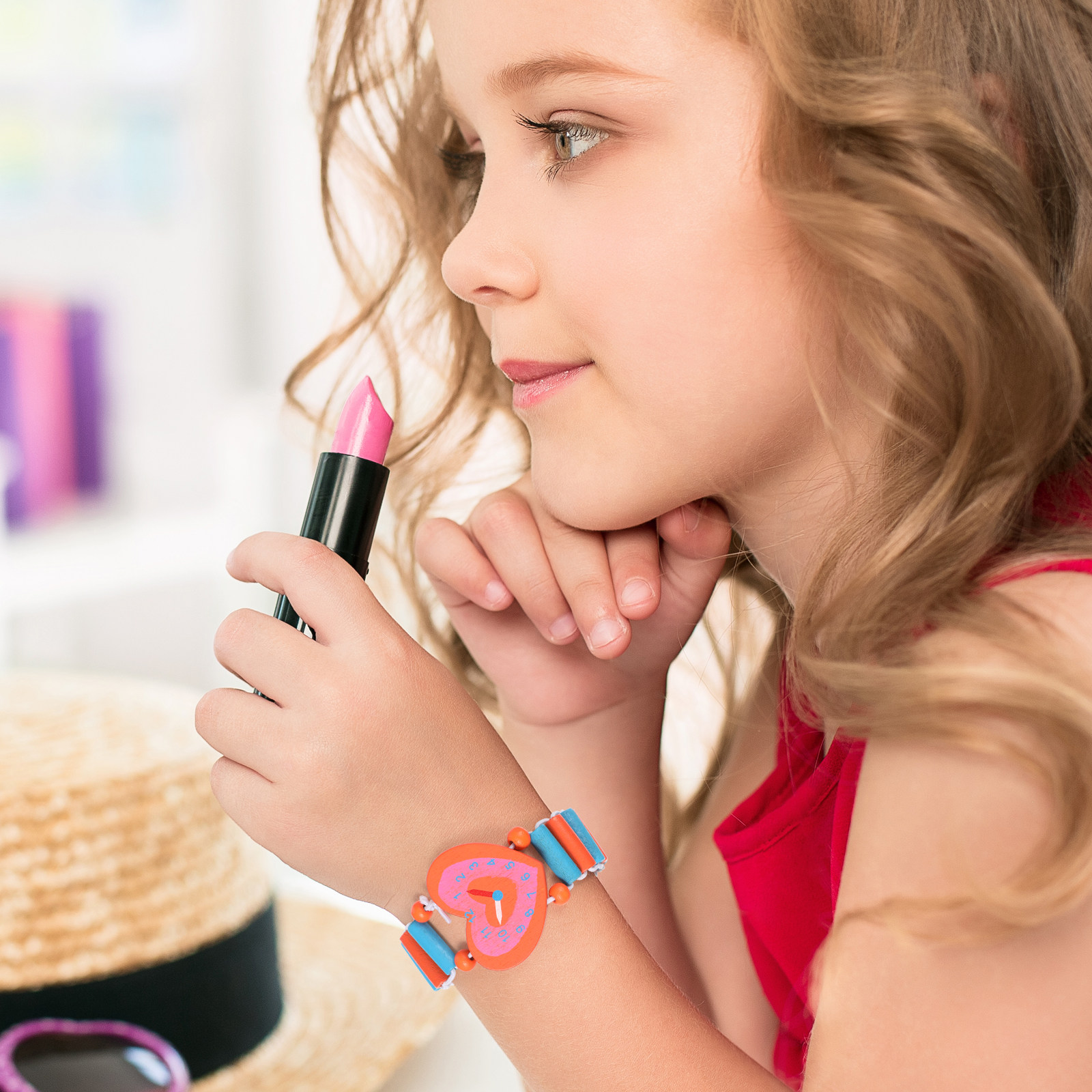 Luxury Watch White - 4 montres en bois pour enfants,
