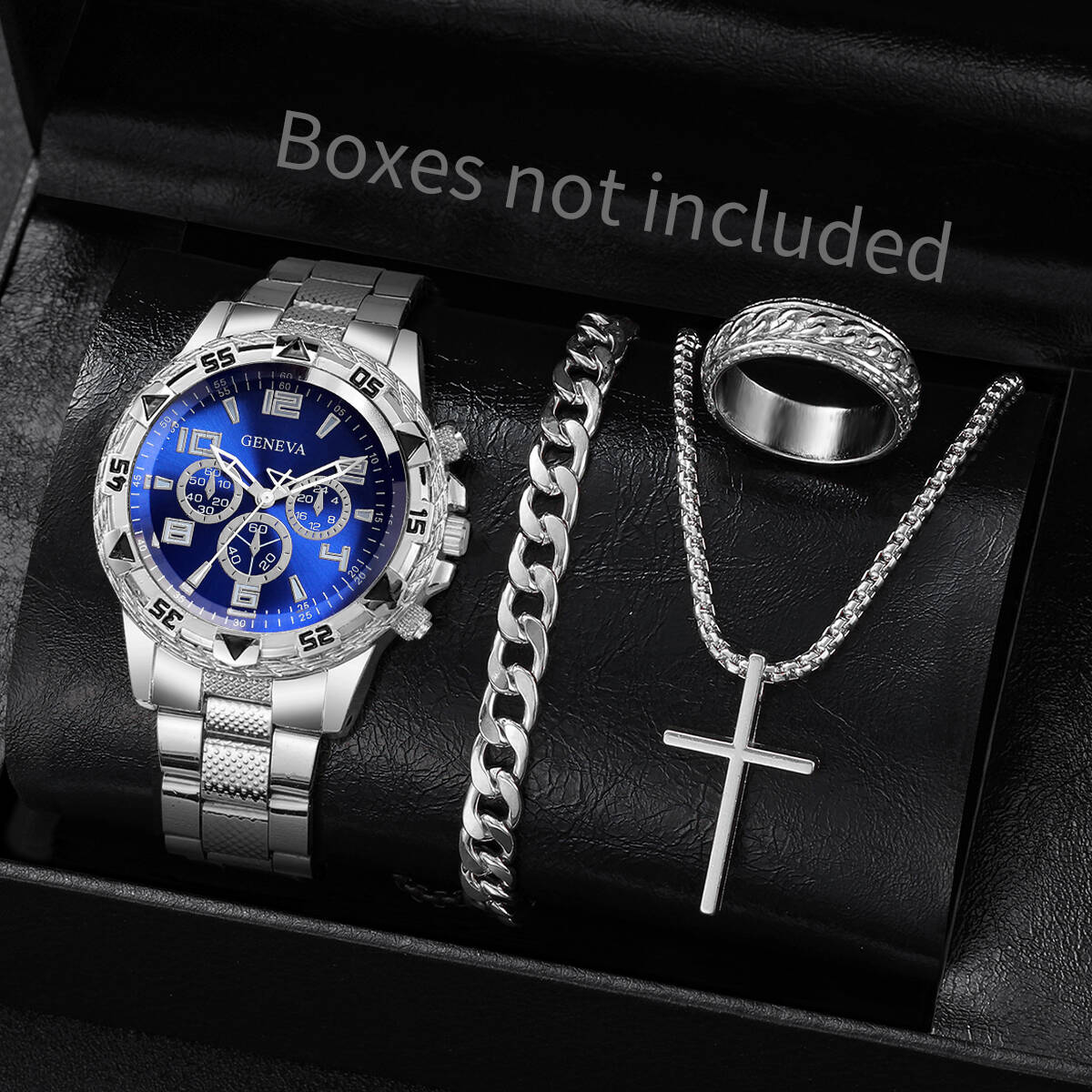 Luxury Watch Organizer For Men - Ensemble de 4 montres de luxe
