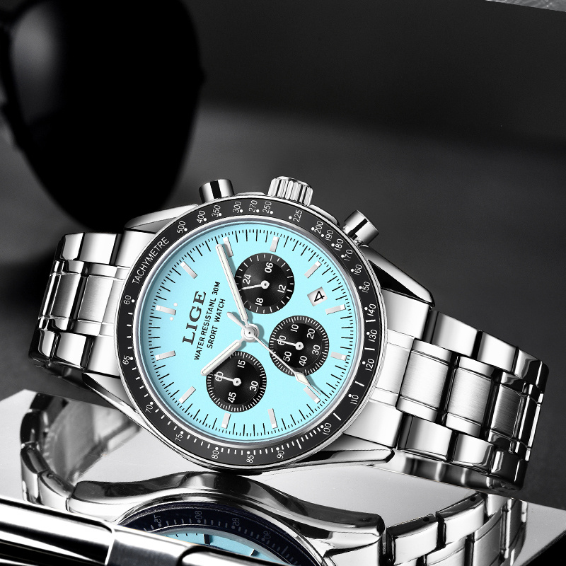Montre-bracelet LIGE pour homm - Luxury Watch Organizer For Men avis et prix