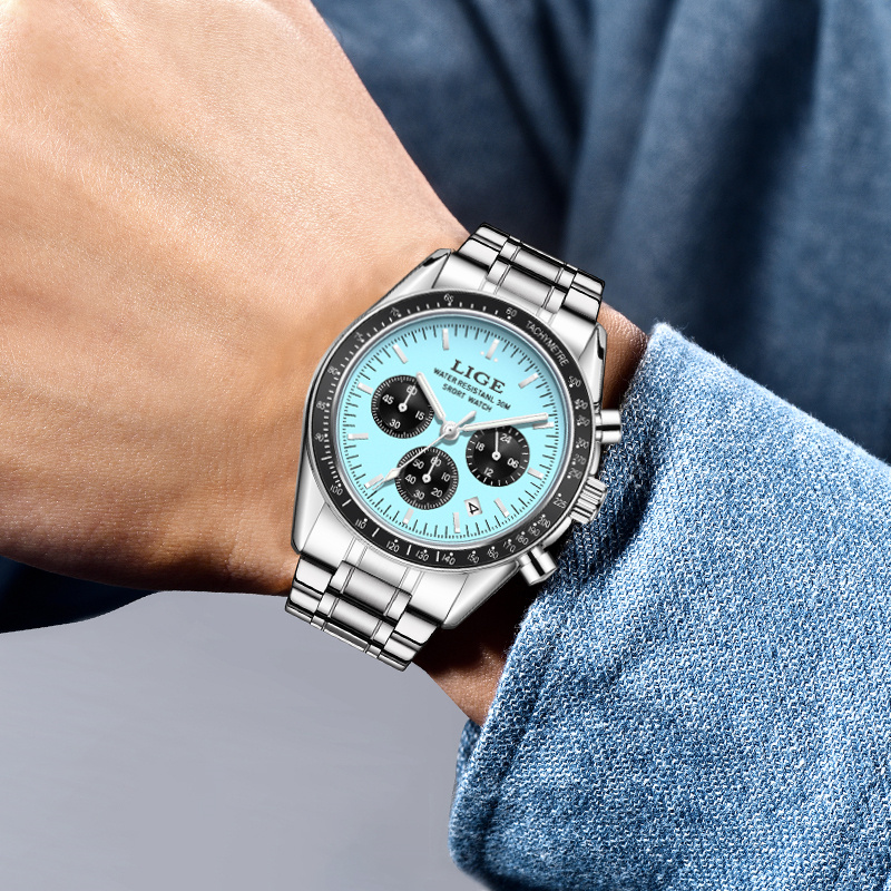 Montre-bracelet LIGE pour homm - Luxury Watch Organizer For Men avis et prix
