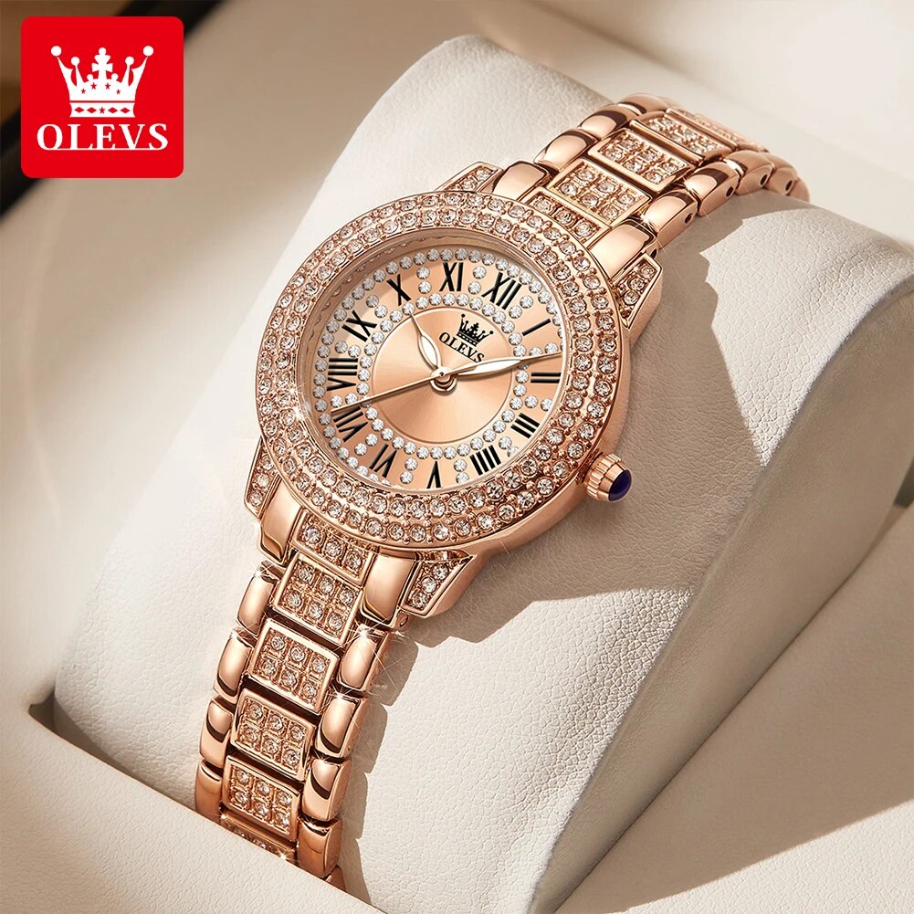 OLEVS 9943 luxe tout diamant m - Luxury Watch Lady avis et prix