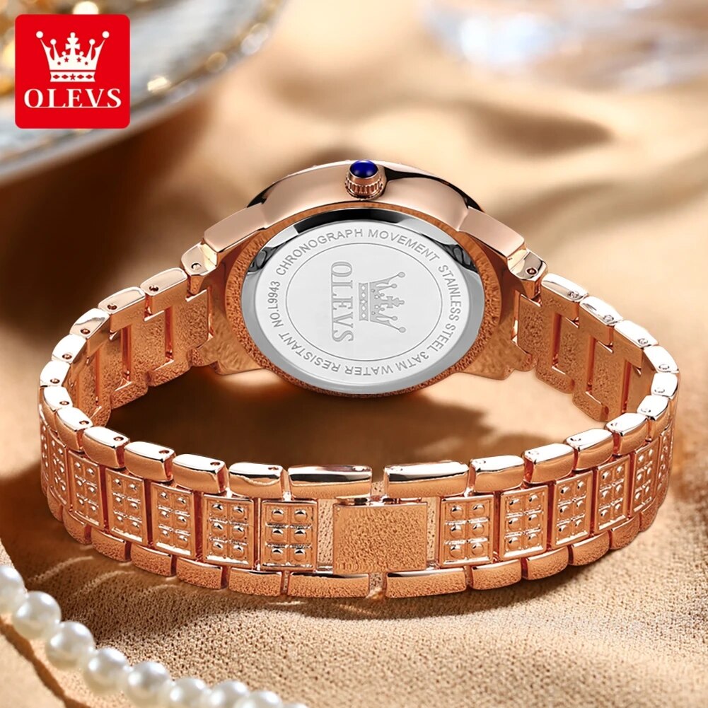 OLEVS 9943 luxe tout diamant m - Luxury Watch Lady avis et prix