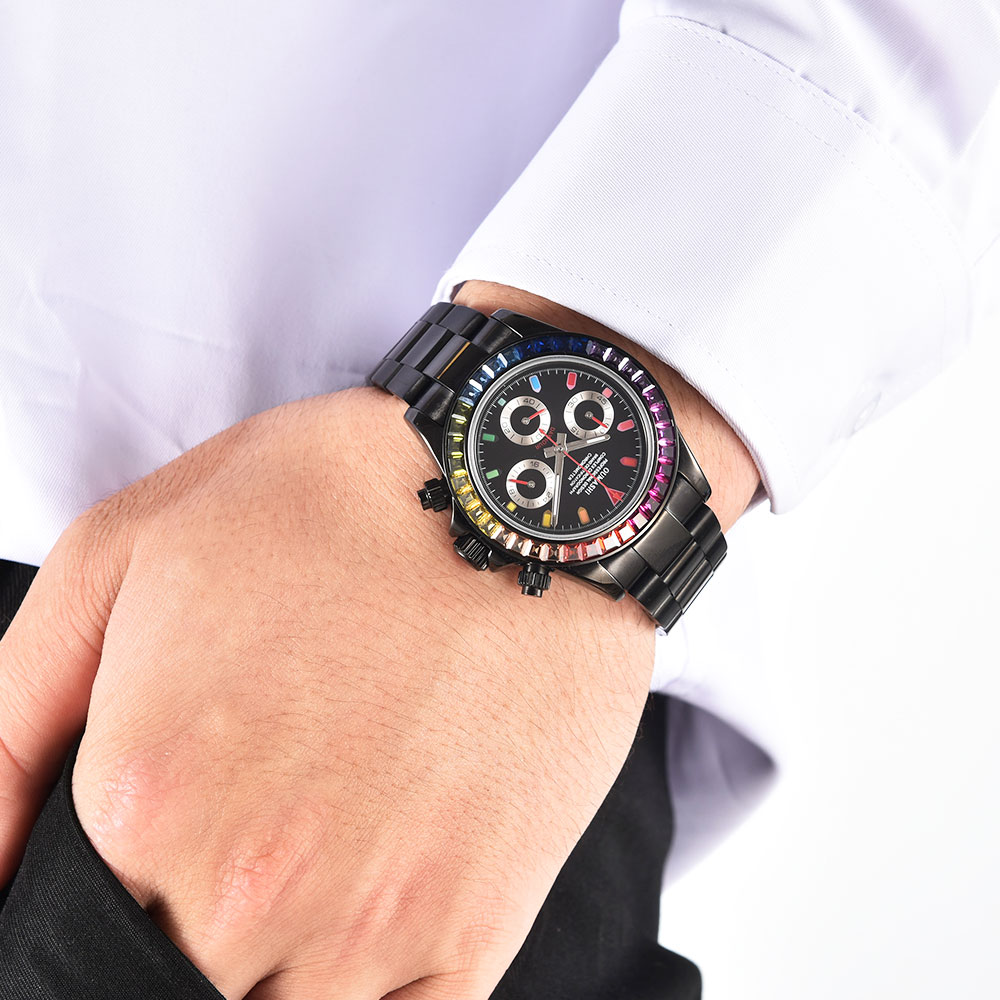 Montre de luxe pour homme de 3 - Luxury Watch Black avis et prix