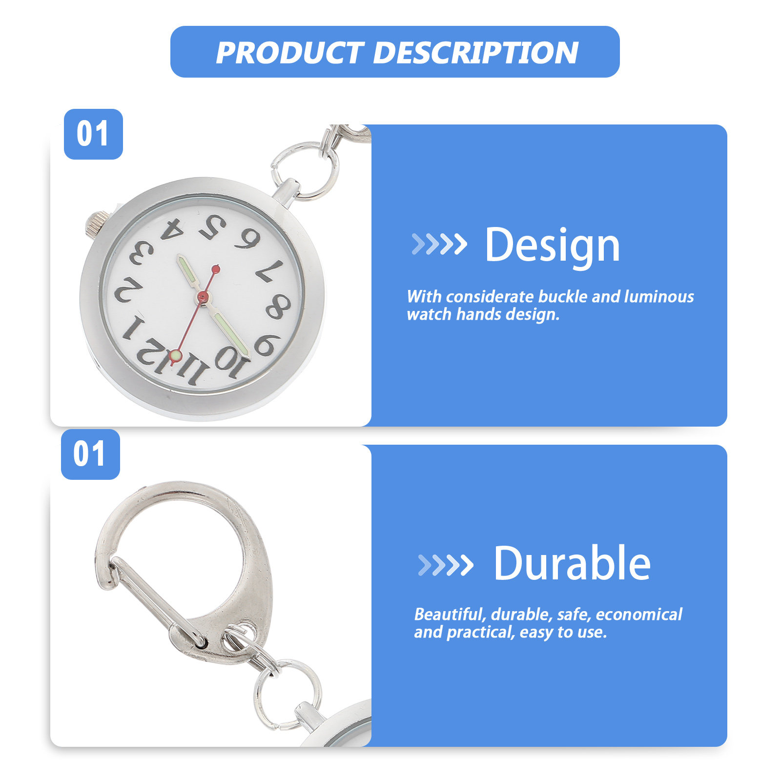 Montre de poche pour infirmièr - Luxury Watch White avis et prix