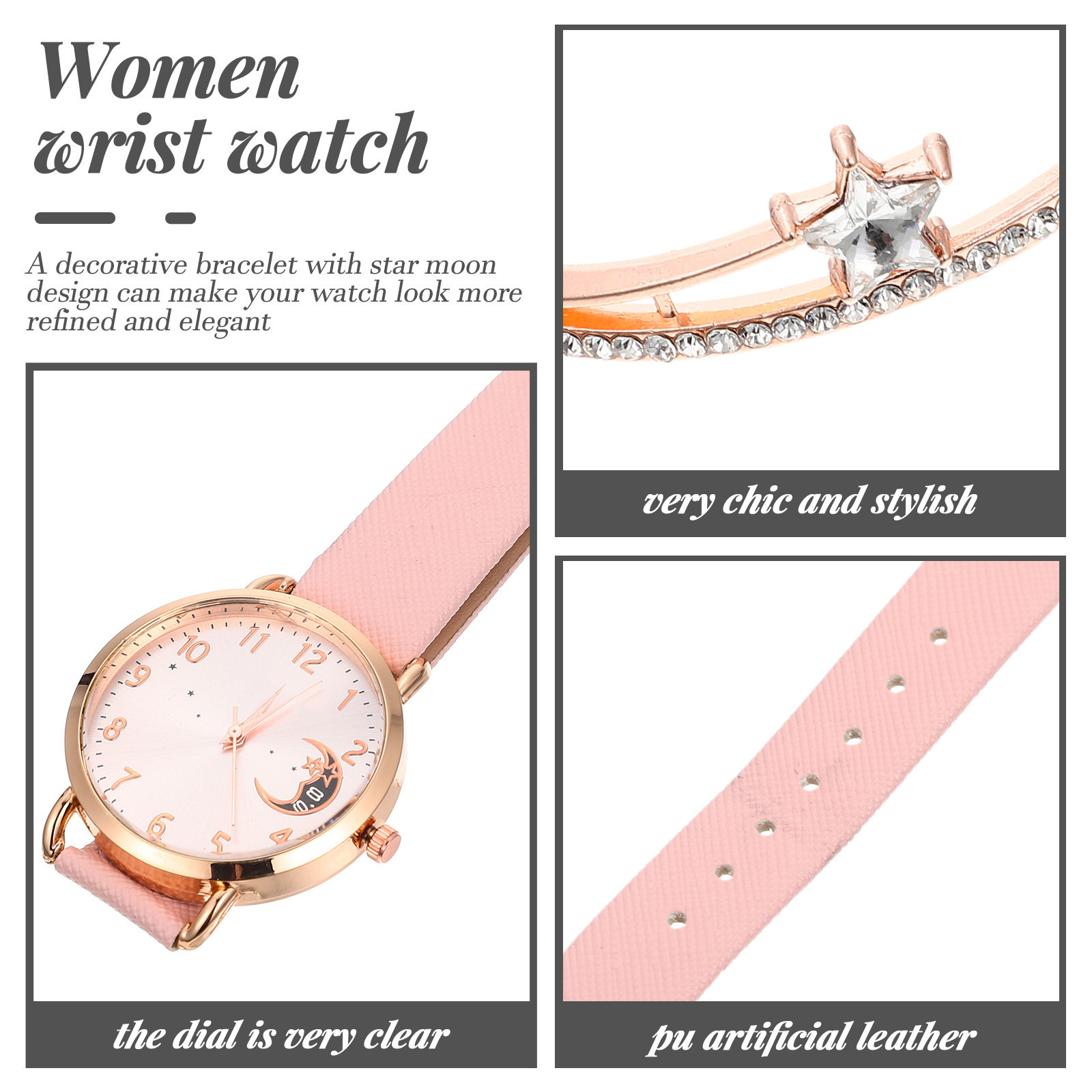 Ensemble de montre et bracelet - Luxury Watch White avis et prix