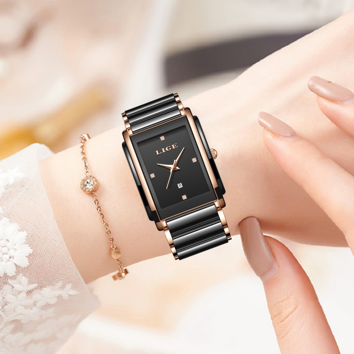 Montre élégante LIGE pour femm - Luxury Watch Japanese avis et prix