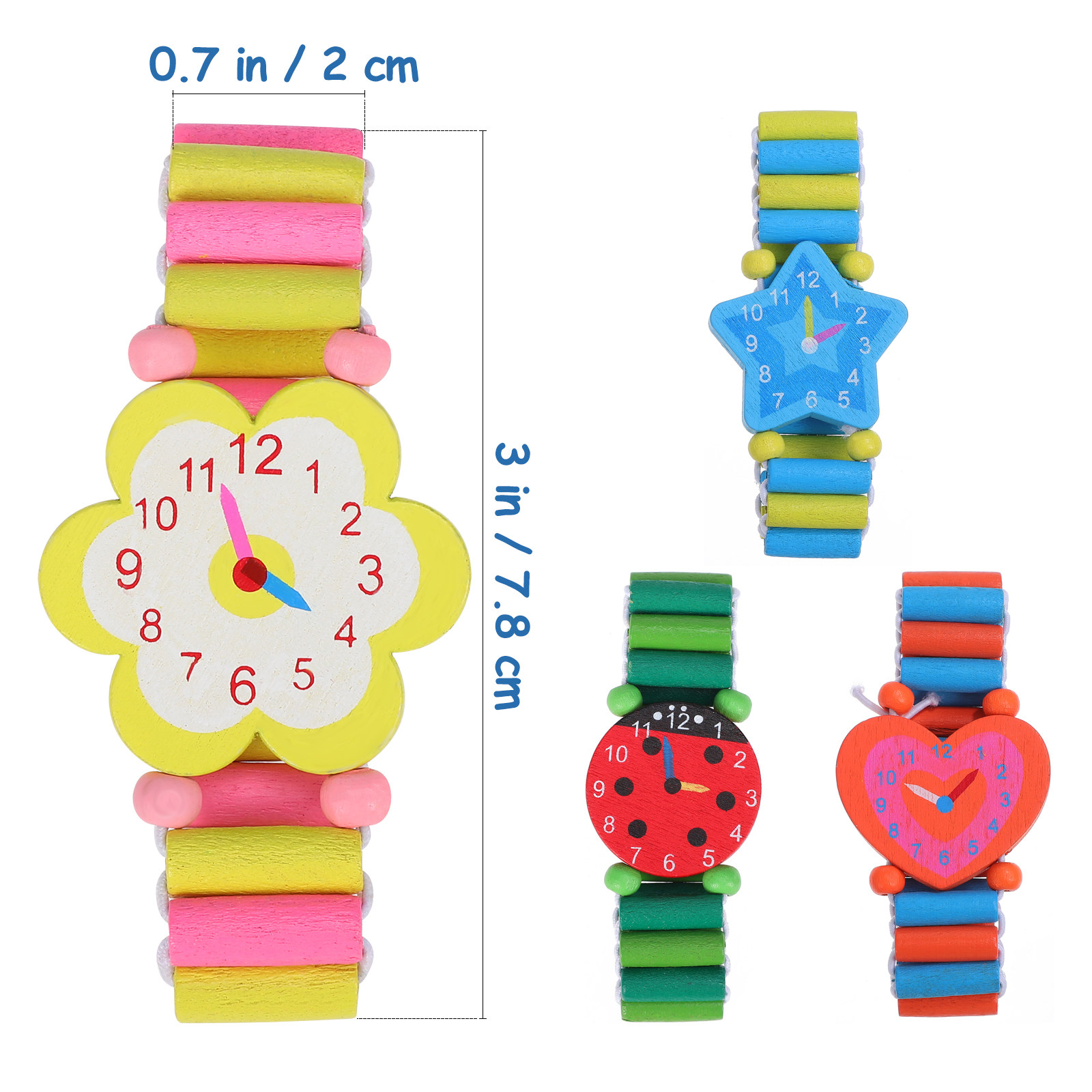 4 montres en bois pour enfants - Luxury Watch White avis et prix