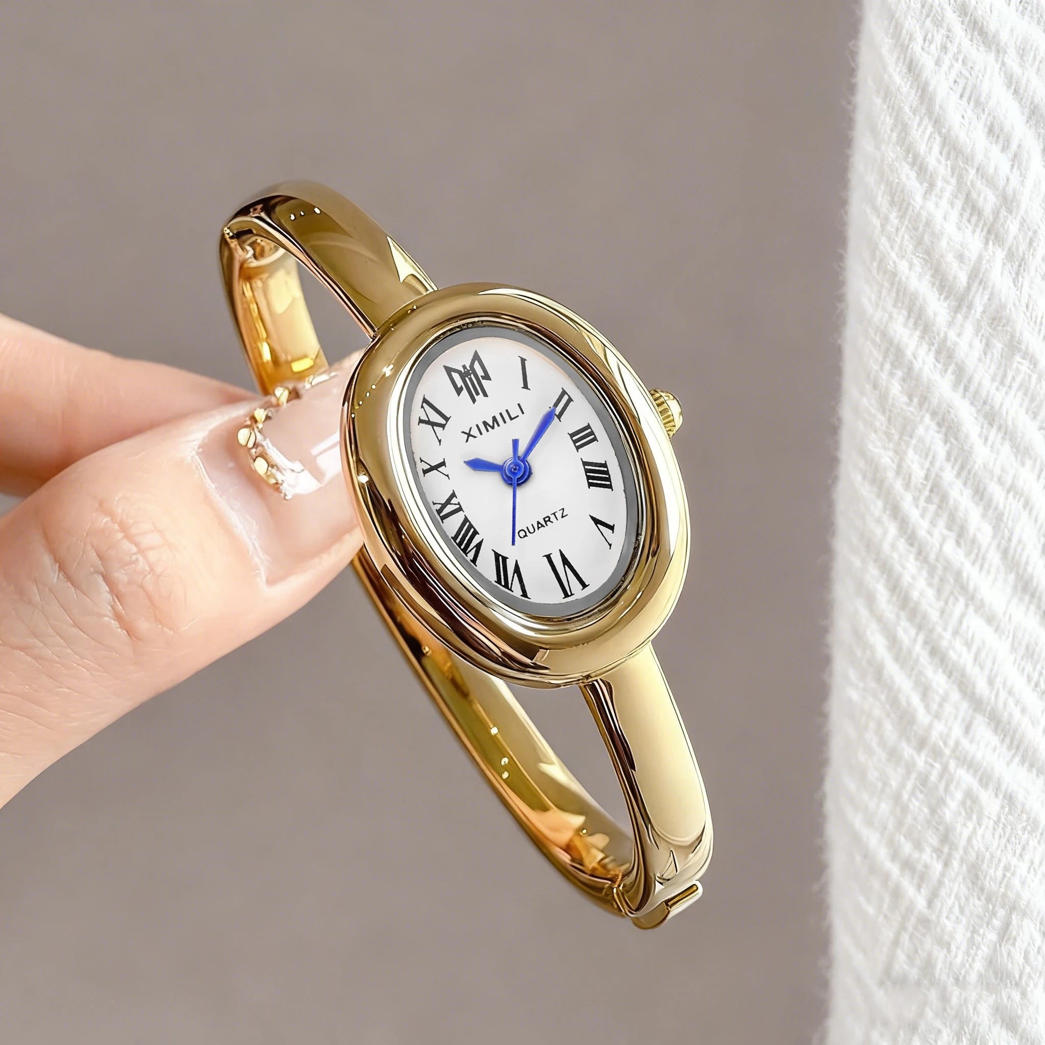 Montre-bracelet vintage ovale  - Luxury Watch White avis et prix