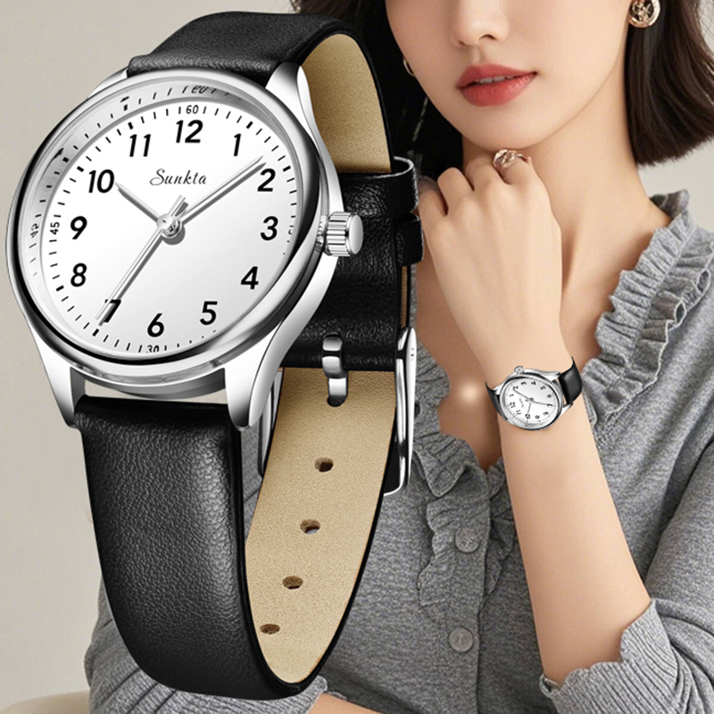 LIGE Simple femmes mode noir e - Luxury Watch White avis et prix