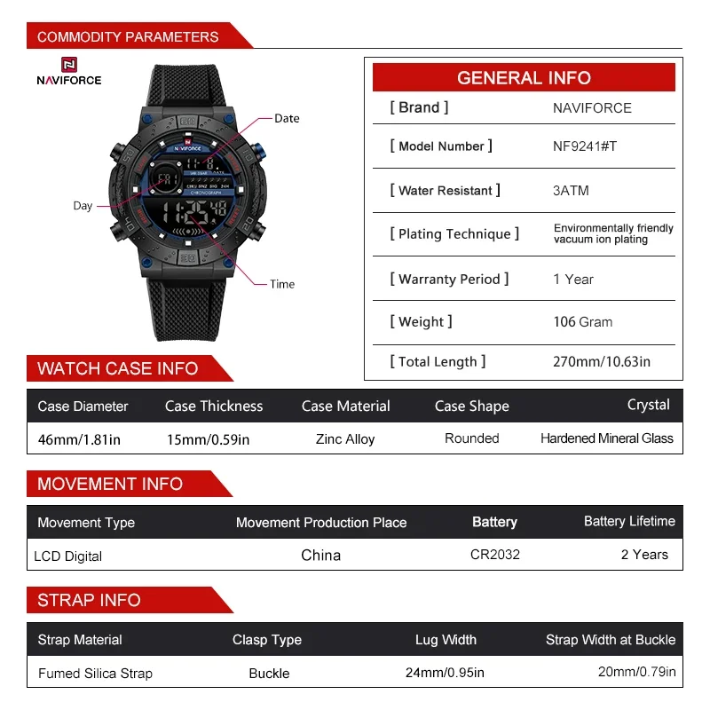 NAVIFORCE nouvelles montres de - Field Watch Military avis et prix