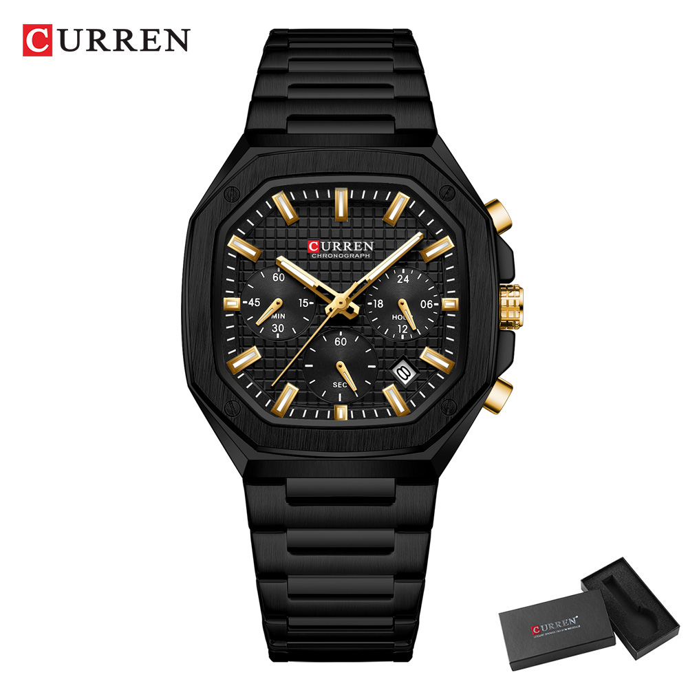 CURREN montre chronographe car - Luxury Watch Black avis et prix