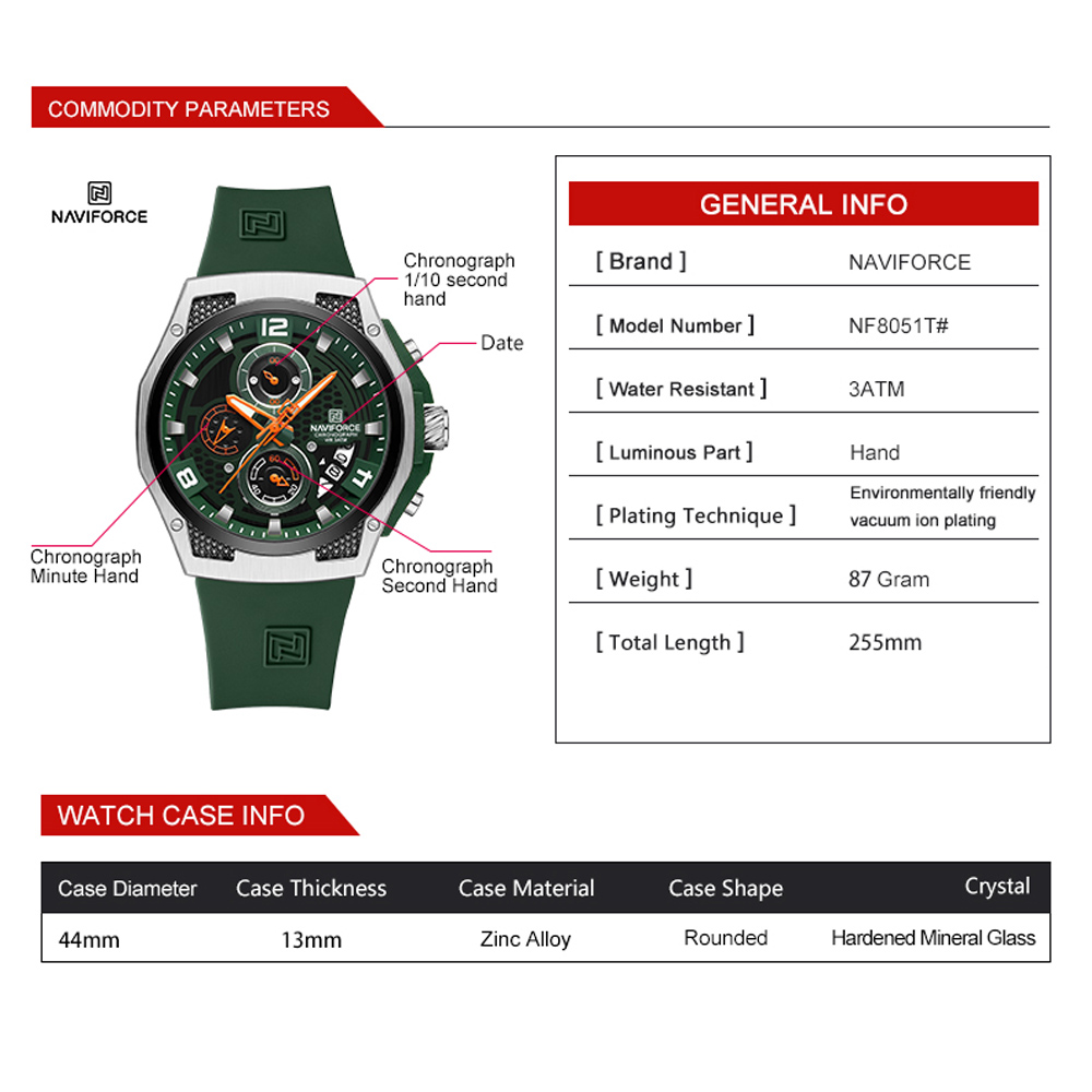 NAVIFORCE-Montre-bracelet de s - Field Watch Military avis et prix