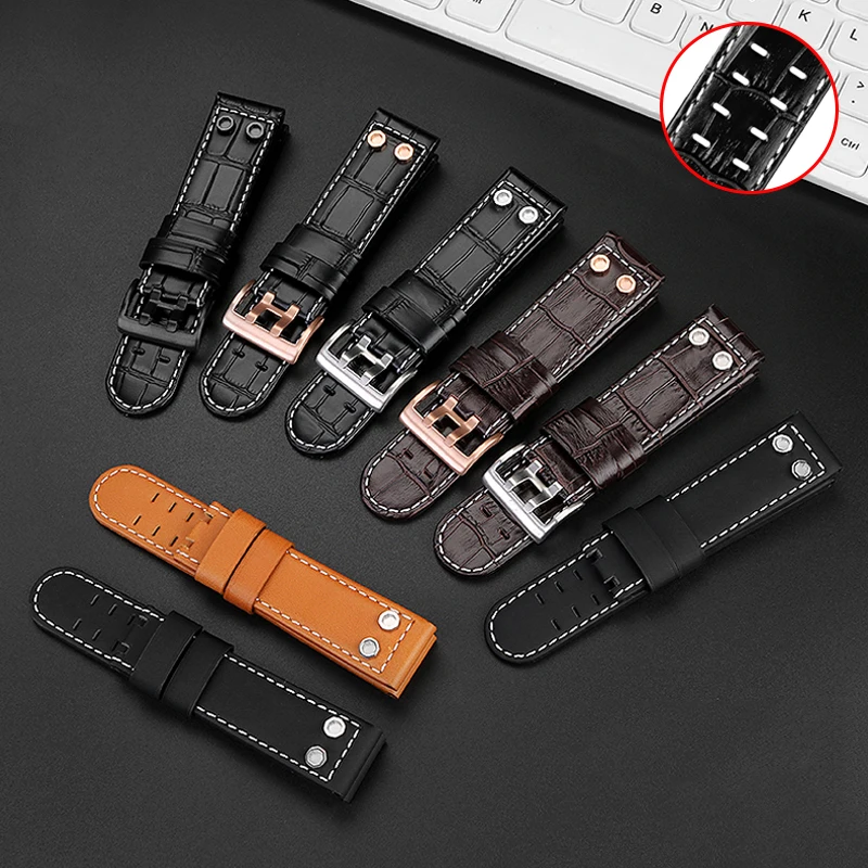 Bracelet de montre en cuir vér - Field Watch Military avis et prix